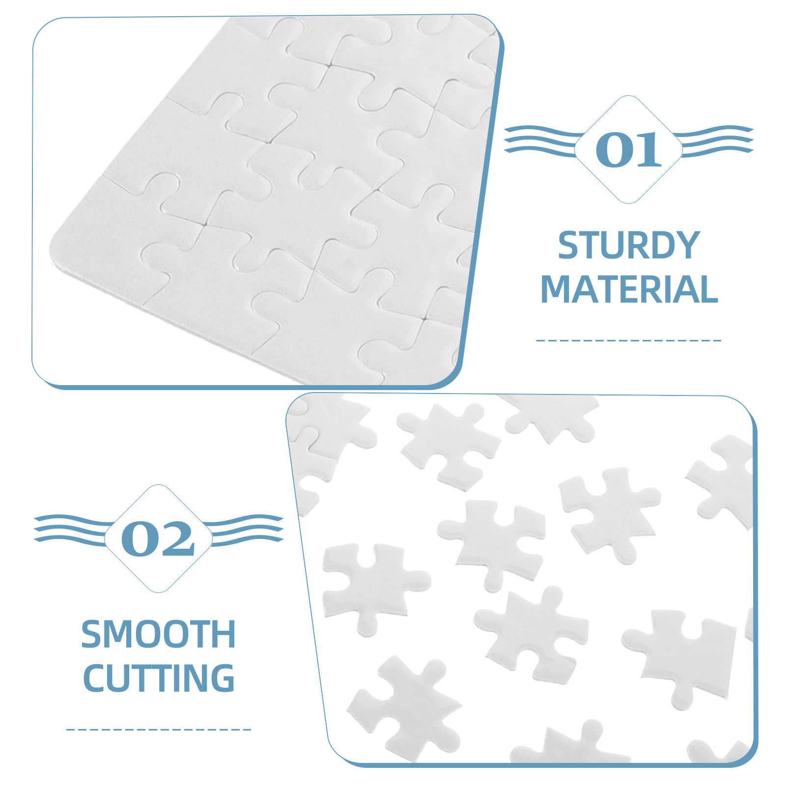 4 fogli di pannelli bianchi pe - Puzzle Blank White recensione e prezzo
